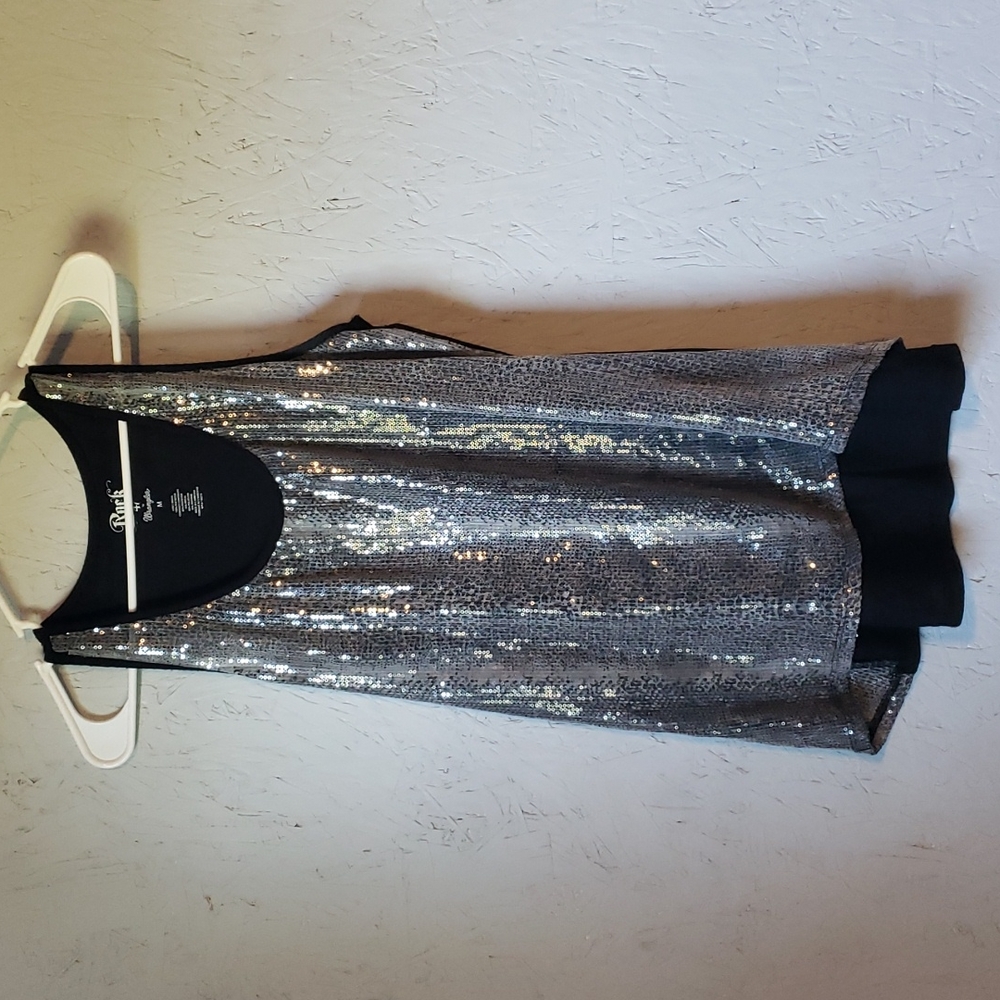 Wrangler Rock 47 Sequin Tank Top Long Shirt Women's Size Medium